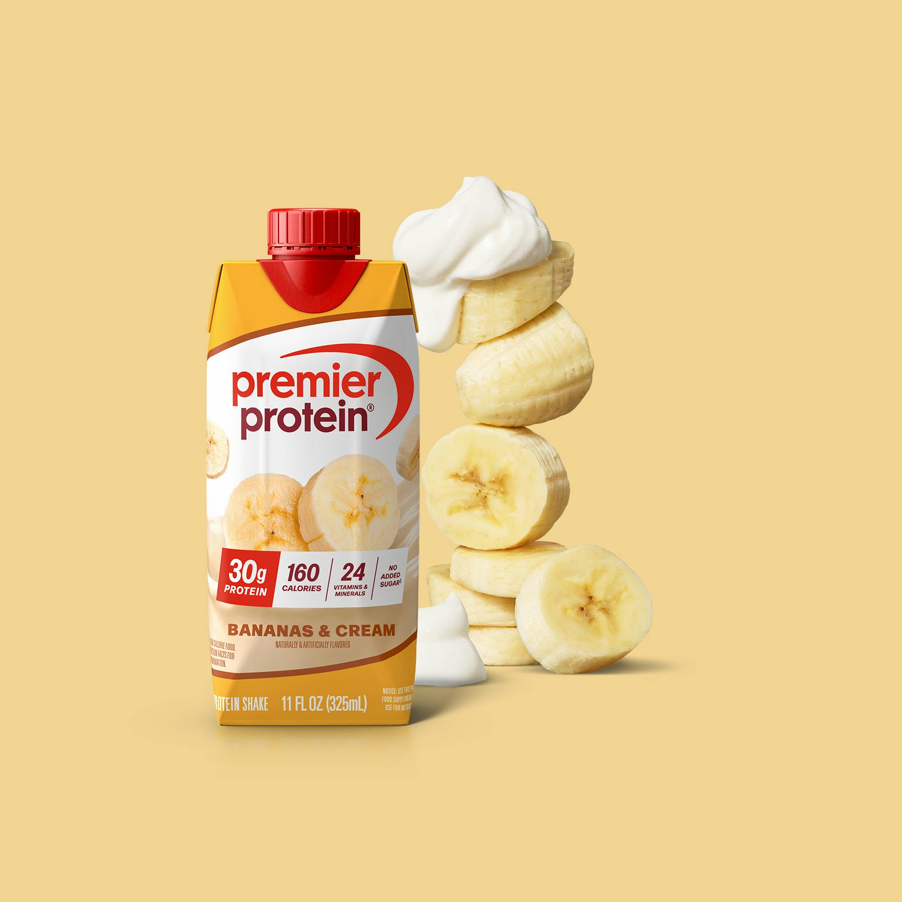 Bananas & Cream Protein Shake - 3