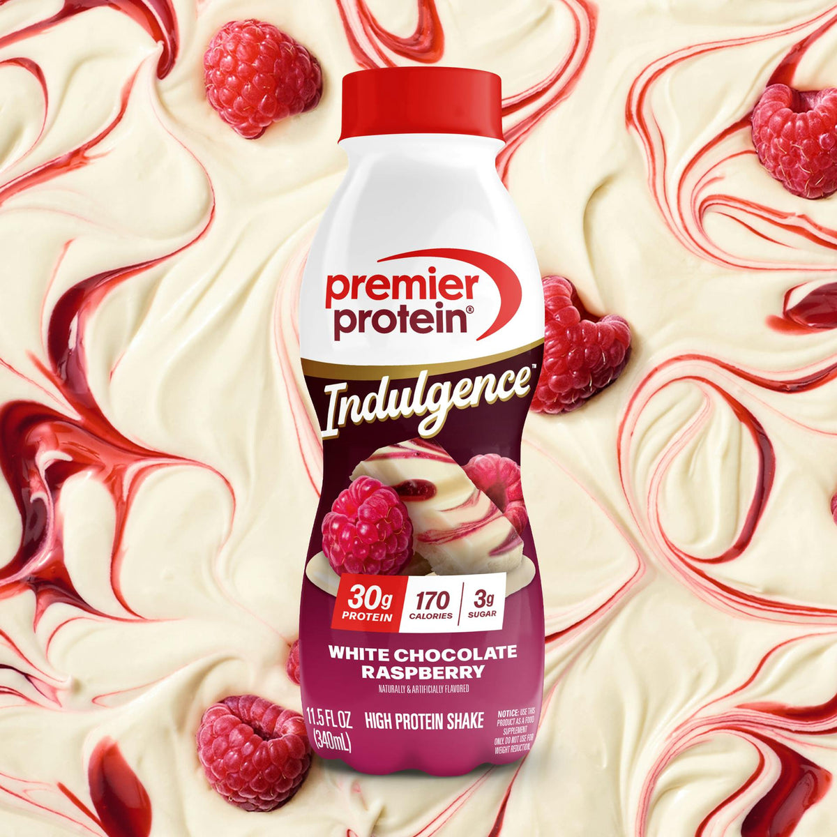 White Chocolate Raspberry Indulgence Protein Shake