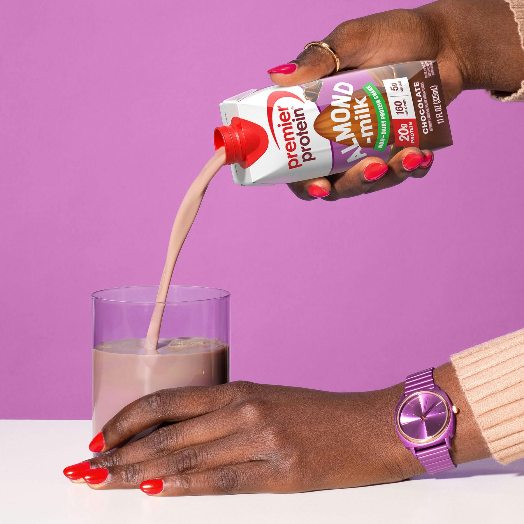 Chocolate Almondmilk Non-Dairy Protein Shake - 2